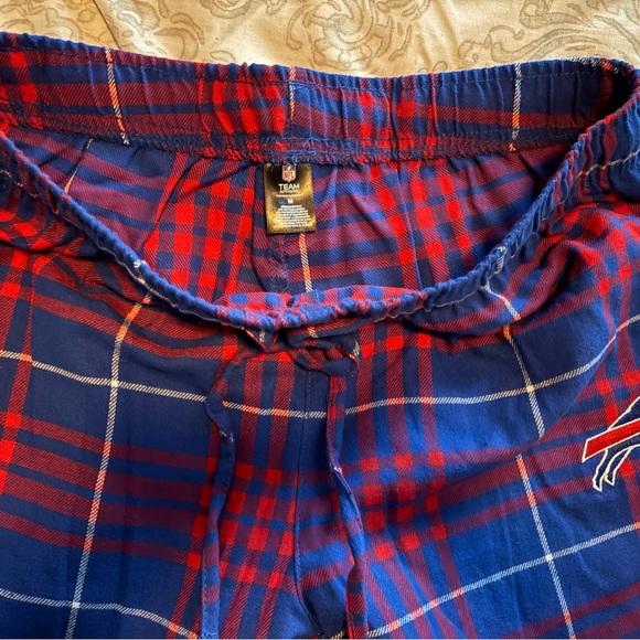 Buffalo Bills Red and Blue Plaid Pajama Pants - Picture 2 of 2